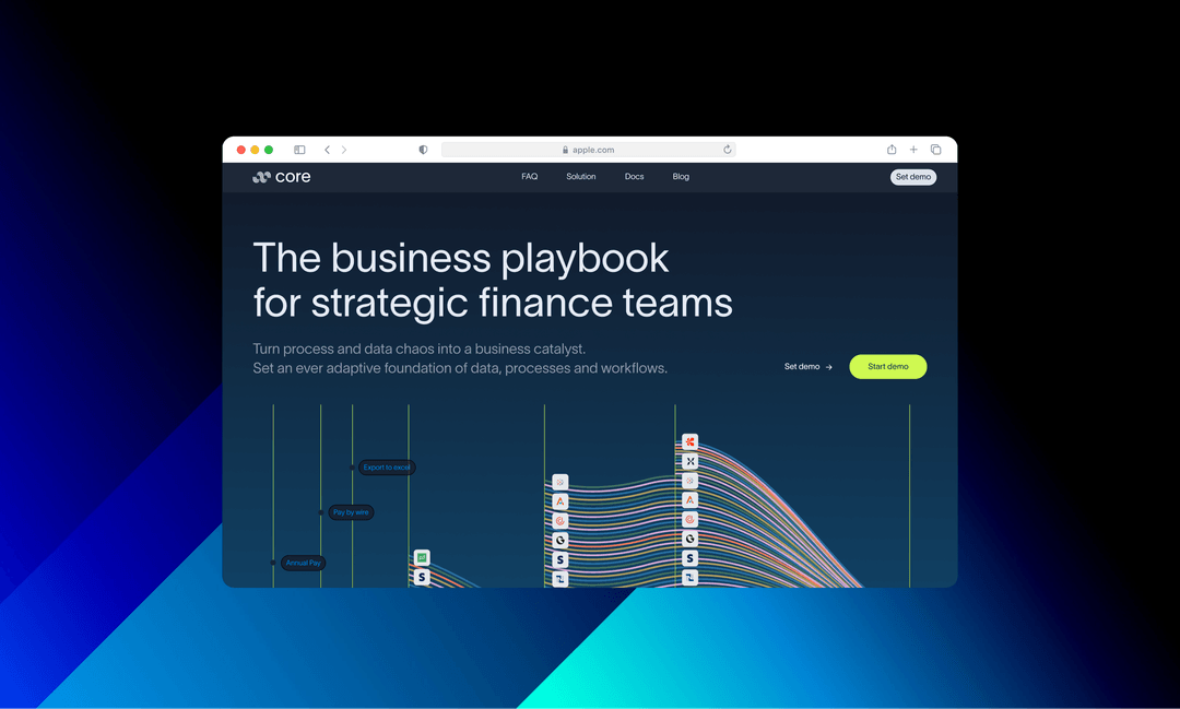 Core: Centralize financial data